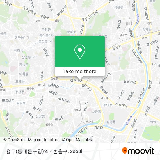 용두(동대문구청)역 4번출구 map