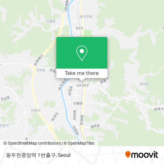 동두천중앙역 1번출구 map