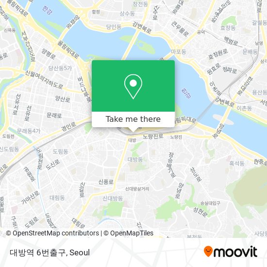 대방역 6번출구 map