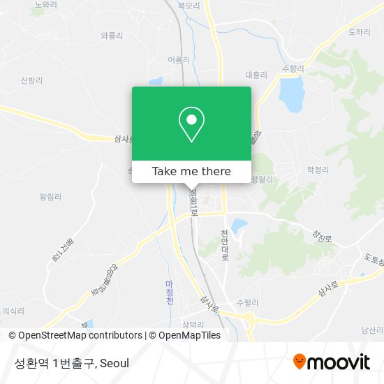성환역 1번출구 map