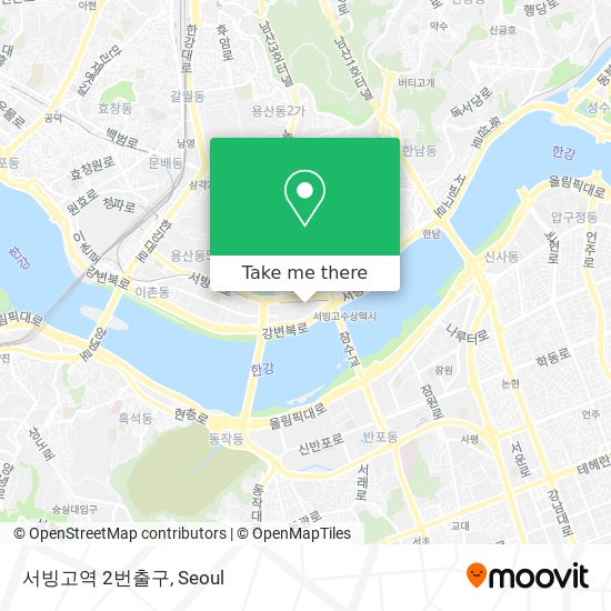 서빙고역 2번출구 map