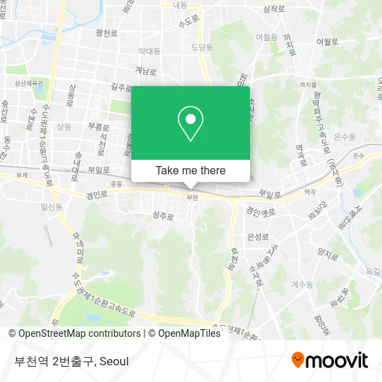 부천역 2번출구 map