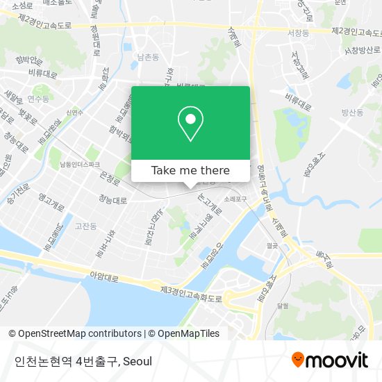 인천논현역 4번출구 map