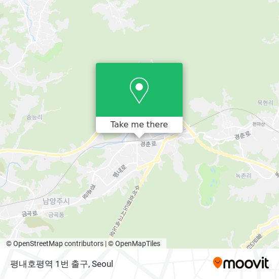 평내호평역 1번 출구 map