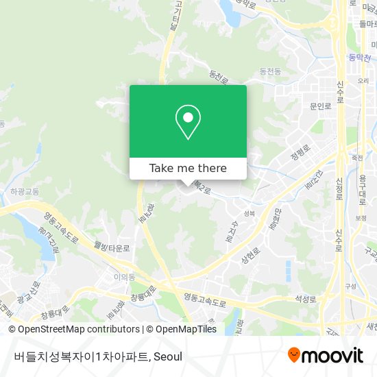 버들치성복자이1차아파트 map