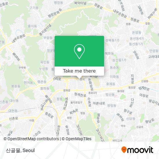 산골물 map