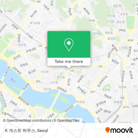 K 게스트 하우스 map