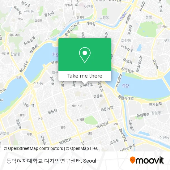 동덕여자대학교 디자인연구센터 map