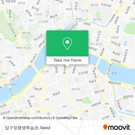 압구정평생학습관 map