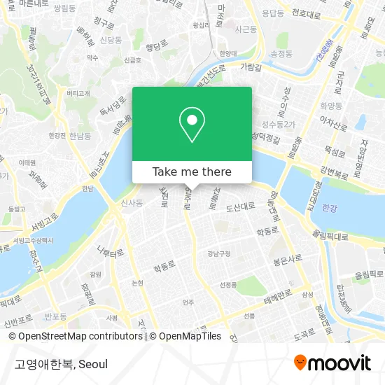 고영애한복 map