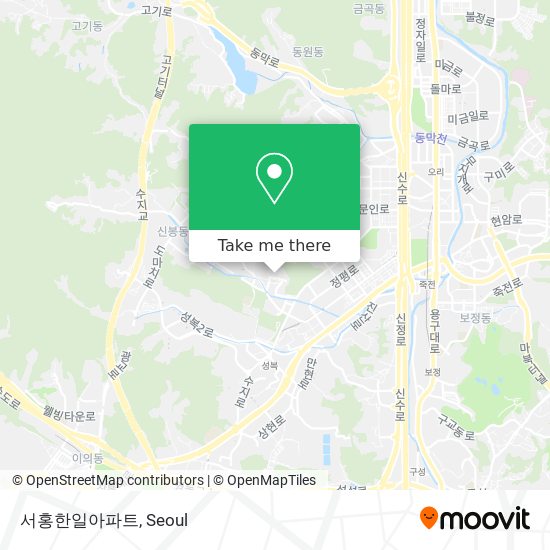 서홍한일아파트 map