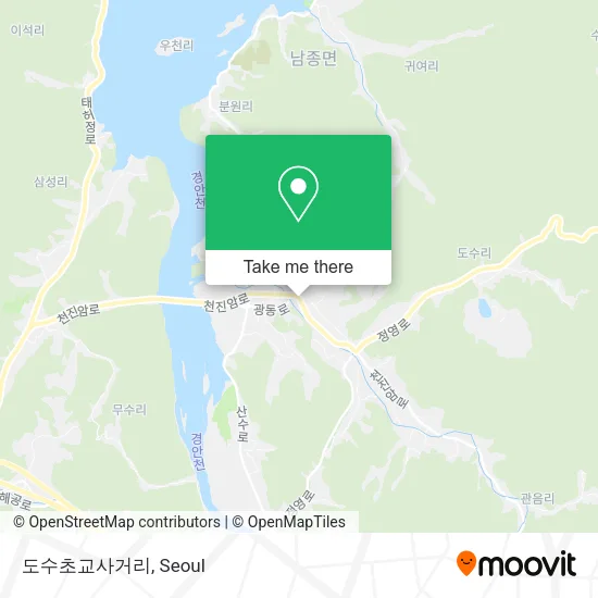 도수초교사거리 map