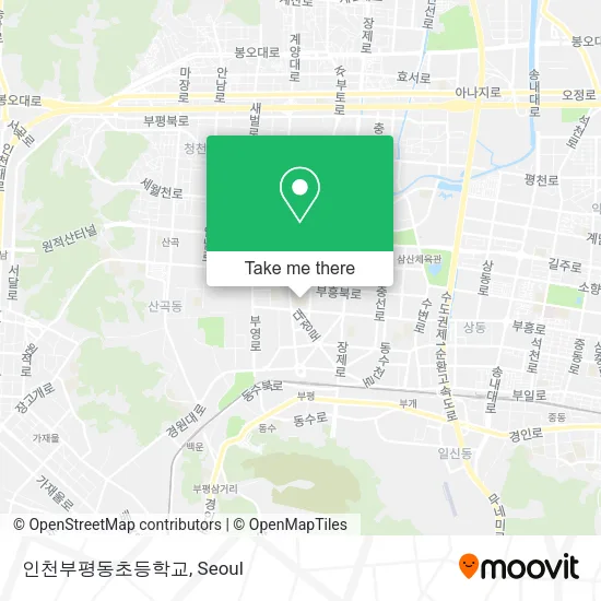 인천부평동초등학교 map