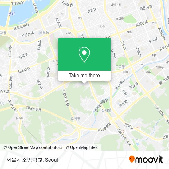 서울시소방학교 map