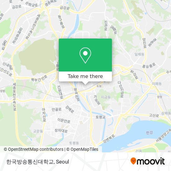 한국방송통신대학교 map