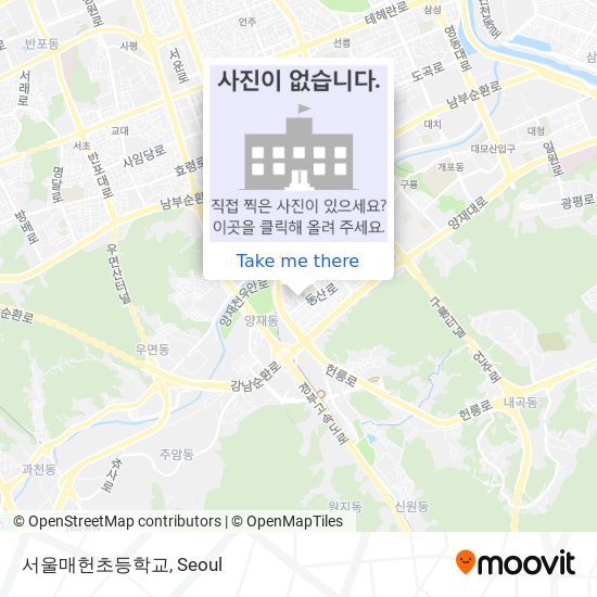 서울매헌초등학교 map