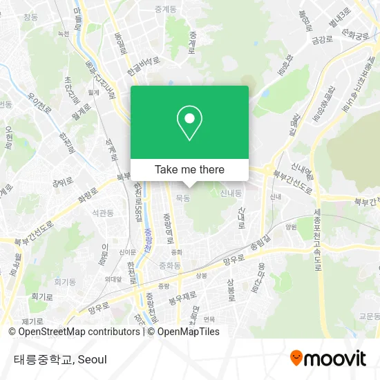 태릉중학교 map