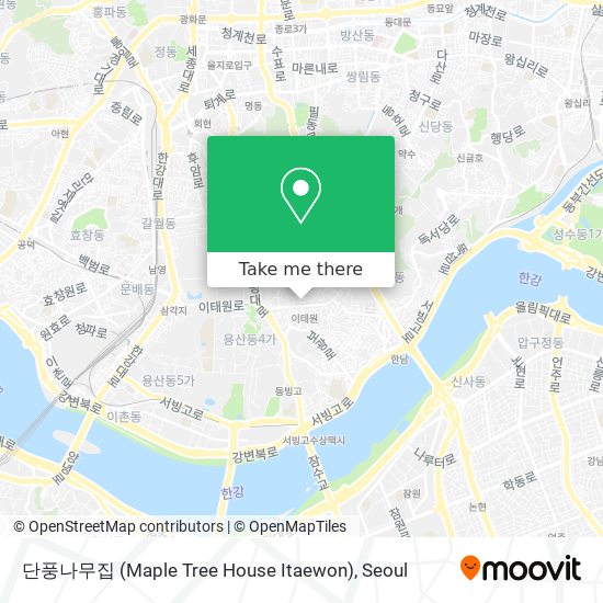 단풍나무집 (Maple Tree House Itaewon) map