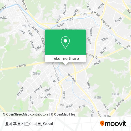 호계푸르지오아파트 map