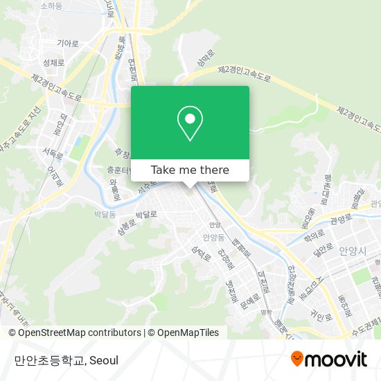 만안초등학교 map