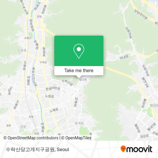 수락산당고개지구공원 map