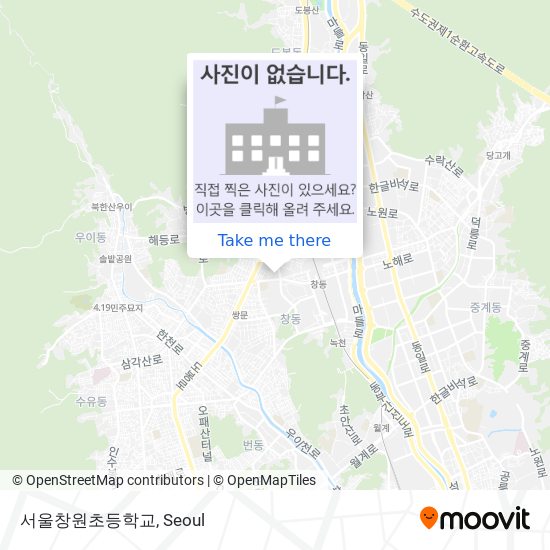 서울창원초등학교 map