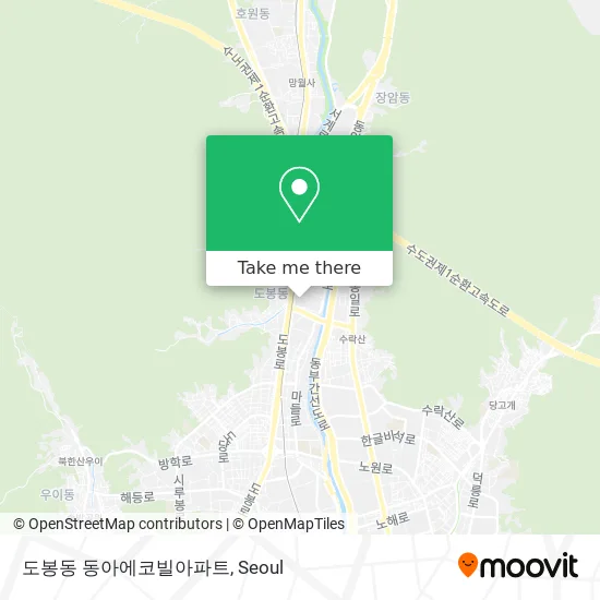 도봉동 동아에코빌아파트 map