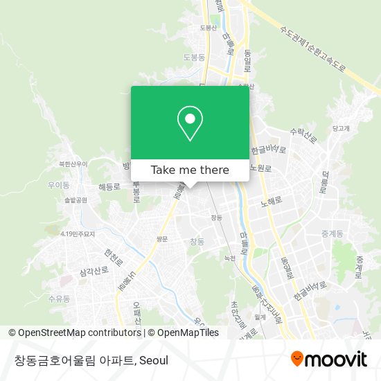 창동금호어울림 아파트 map