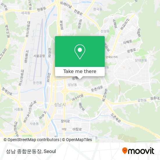 성남 종합운동장 map