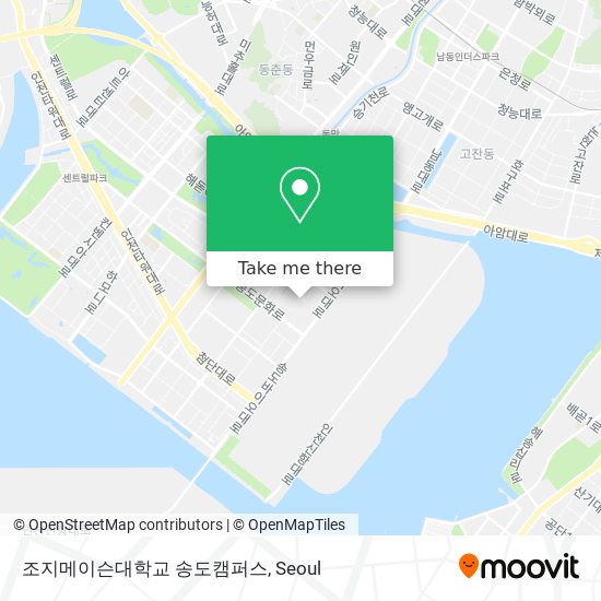 조지메이슨대학교 송도캠퍼스 map