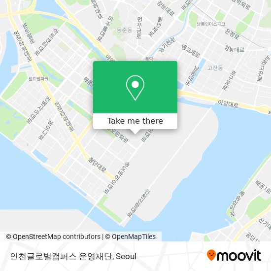 인천글로벌캠퍼스 운영재단 map