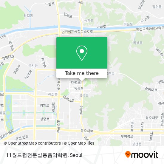 11월드럼전문실용음악학원 map
