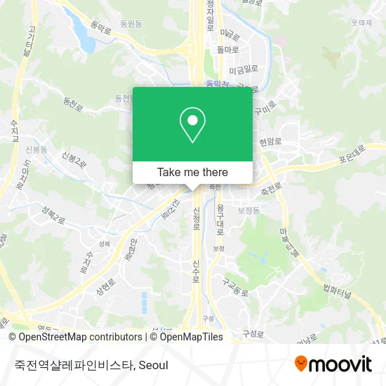죽전역샬레파인비스타 map