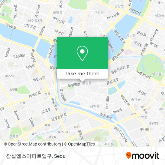 잠실엘스아파트입구 map