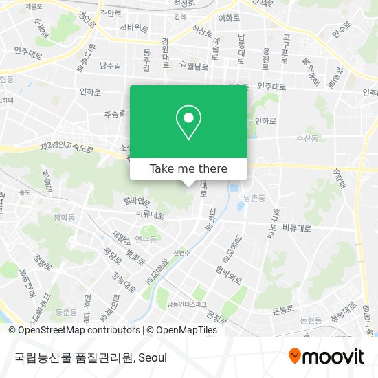 국립농산물 품질관리원 map