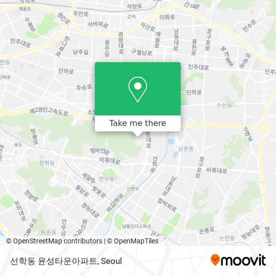 선학동 윤성타운아파트 map