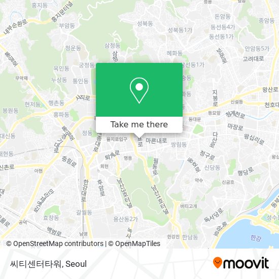 씨티센터타워 map