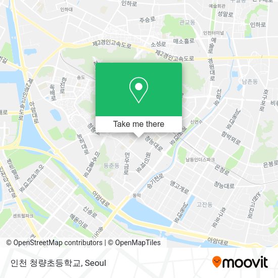 인천 청량초등학교 map