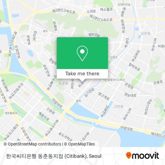 한국씨티은행 동춘동지점 (Citibank) map