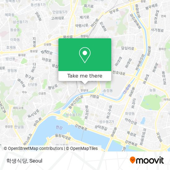 학생식당 map