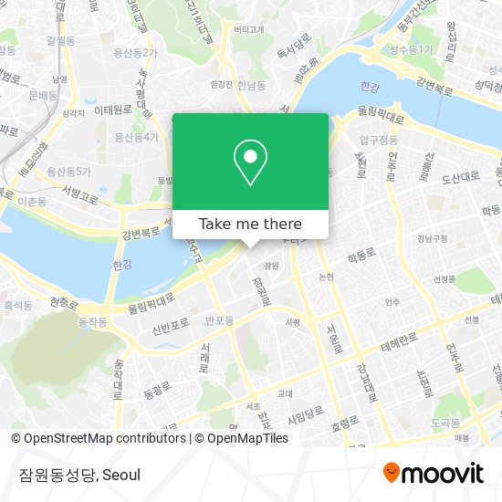 잠원동성당 map