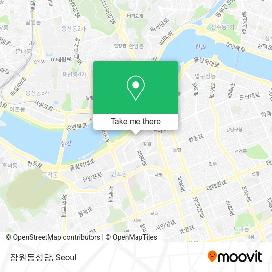 잠원동성당 map