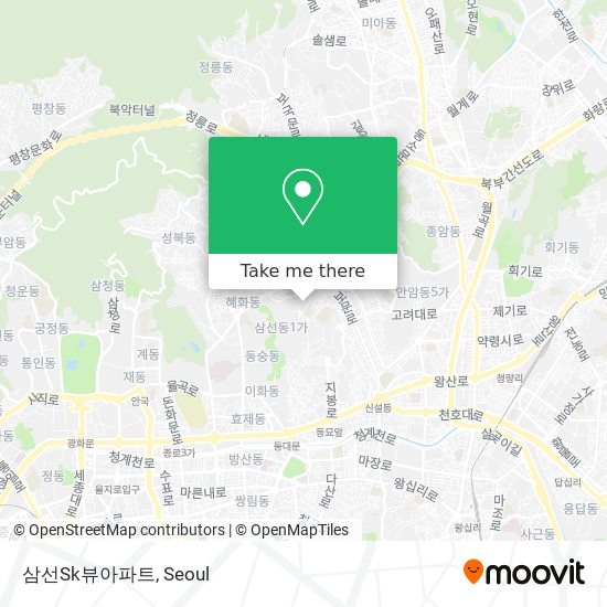 삼선Sk뷰아파트 map