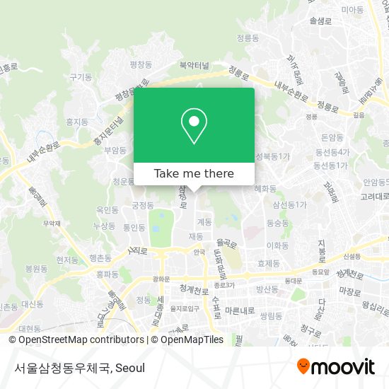 서울삼청동우체국 map