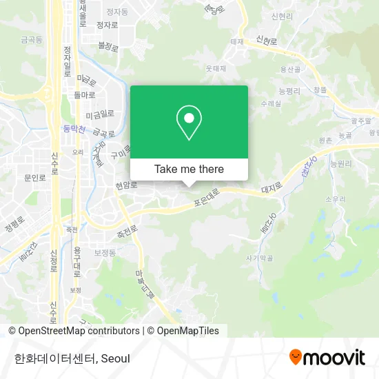 한화데이터센터 map