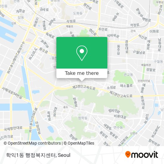 학익1동 행정복지센터 map