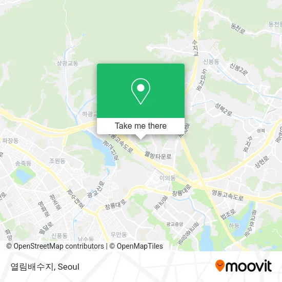 열림배수지 map
