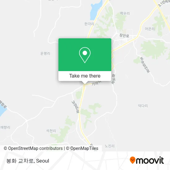 봉화 교차로 map