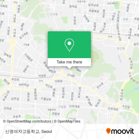 신명여자고등학교 map