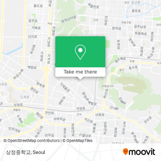 상정중학교 map